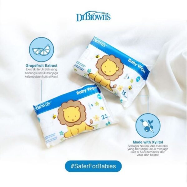 DR.BROWN'S Natural Baby Wipes Wet Tissue Baby Tisu Basah Dr.Brown