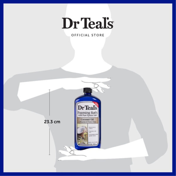 DR TEAL'S Foaming Bath/Sabun Busa - Coconut Oil 1L bubble bath dr teals foaming bath