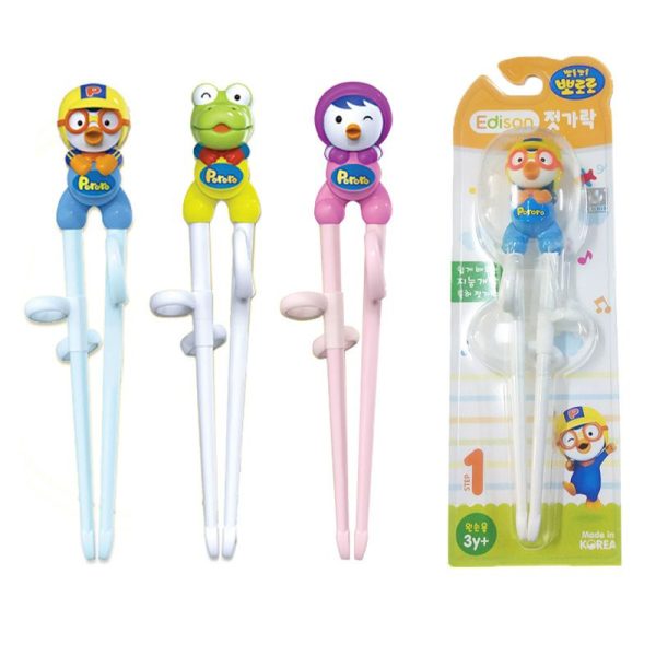 Edison Training Chopstick Pororo / Sumpit Anak BPA FREE