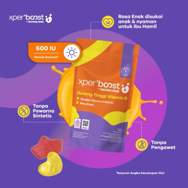 Expert Boost - Gummy Vitamin D 600 IU Multivitamin Anak dan Dewasa Expert Boost Multivitamin Anak