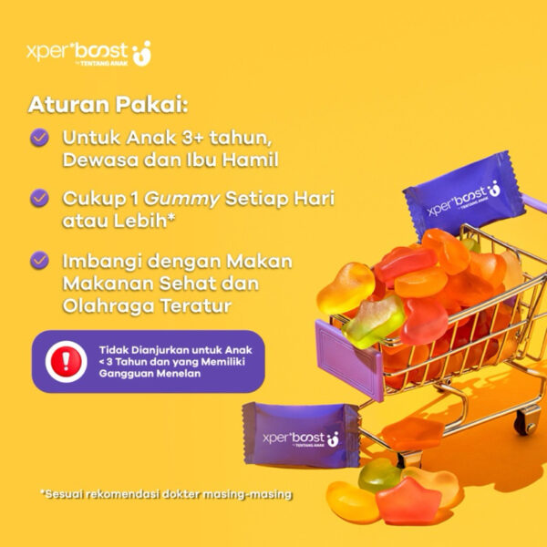 Expert Boost - Gummy Vitamin D 600 IU Multivitamin Anak dan Dewasa Expert Boost Multivitamin Anak
