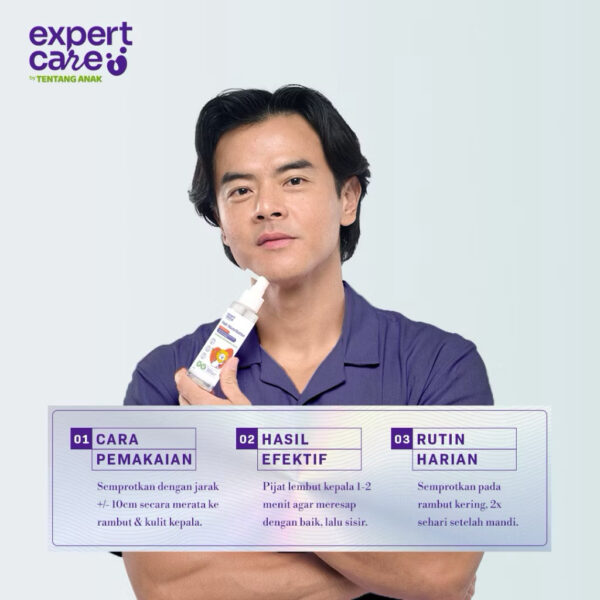 Expert Care Hair Nutrilotion 100ml - Lotion Penumbuh Rambut Anak Bayi dengan Nutribiotic, Aman untuk Kulit Sensitif