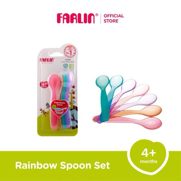 farlin-rainbow-spoon-set-sendok-makan-bayi-2 Farlin Rainbow Spoon Set - Sendok Makan Bayi
