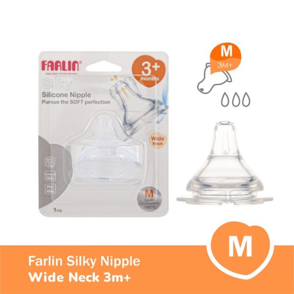 farlin-silky-nipple-wide-neck-dot-botol-susu-bay-6 Farlin Silky Nipple Wide Neck - Dot Botol Susu Bayi Farlin MomFit Nipple Wide Neck