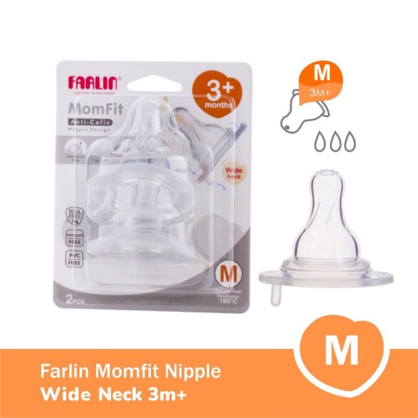 farlin-silky-nipple-wide-neck-dot-botol-susu-bay-7 Farlin Silky Nipple Wide Neck - Dot Botol Susu Bayi Farlin MomFit Nipple Wide Neck
