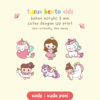 Food Picks Tusukan Bento Acrylic Disney Princess Marvel bento lunch box akrilik