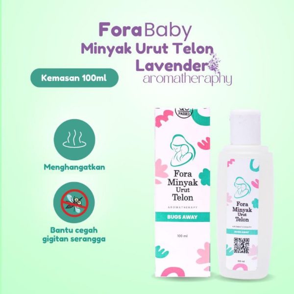 ForaBaby Minyak Kemiri Murni + Jojoba Oil Penumbuh Rambut dan Alis FORA BPOM 65ml Fora Minyak Urut Telon Cold & Flu bugs away
