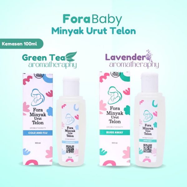ForaBaby Minyak Kemiri Murni + Jojoba Oil Penumbuh Rambut dan Alis FORA BPOM 65ml Fora Minyak Urut Telon Cold & Flu bugs away