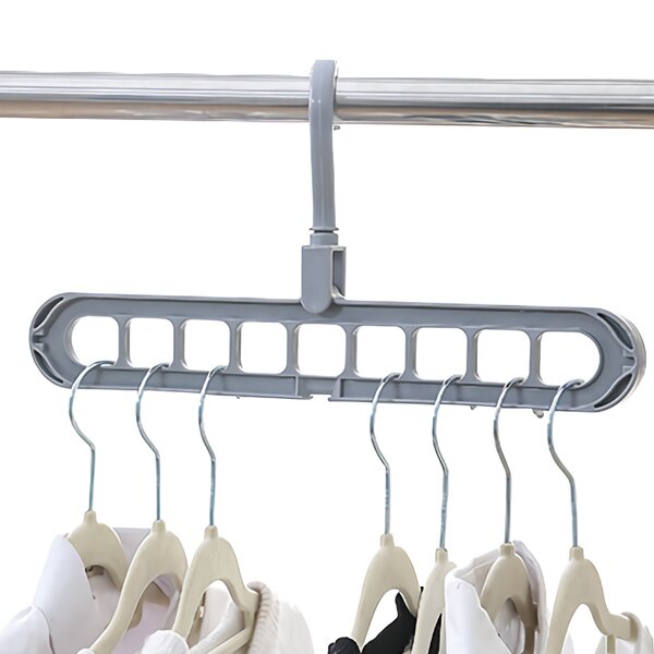 Gantungan Baju 9 Lubang Ditambah Lebih Tebal MagicHanger Hemat Tempat JY9H