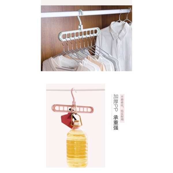 Gantungan Baju 9 Lubang Ditambah Lebih Tebal MagicHanger Hemat Tempat JY9H