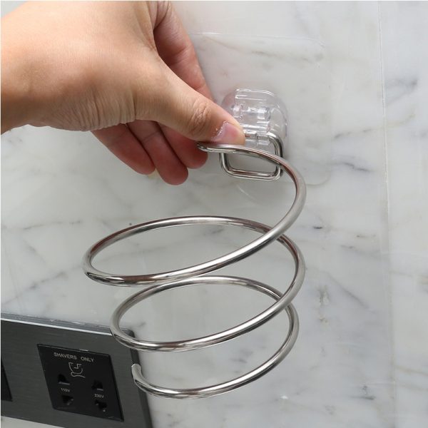 Gantungan Hair Dryer Tempel Stainless Steel Kuat Anti Karat Kuat 3024