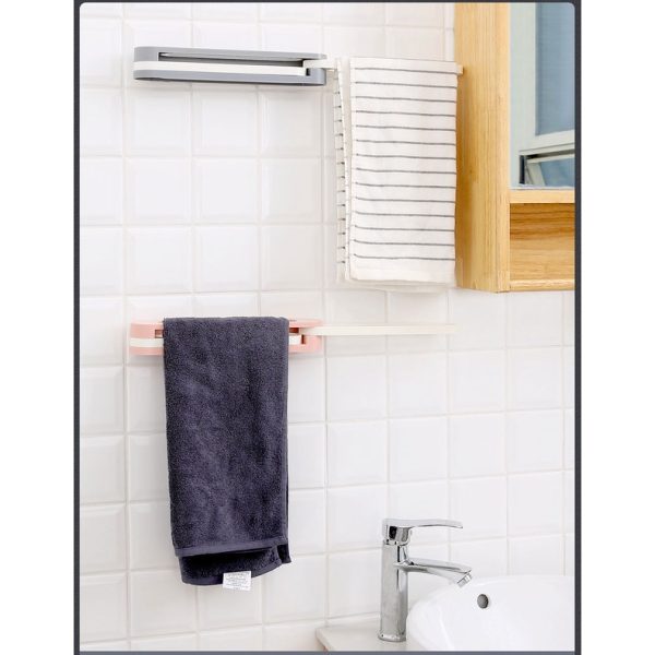 gantungan Multi Fungsi Rak handuk Dapur Sandal XIEJIA Gantungan Sandal Handuk sepatu Multifungsi Tanpa Bor Hanger Kamar mandi