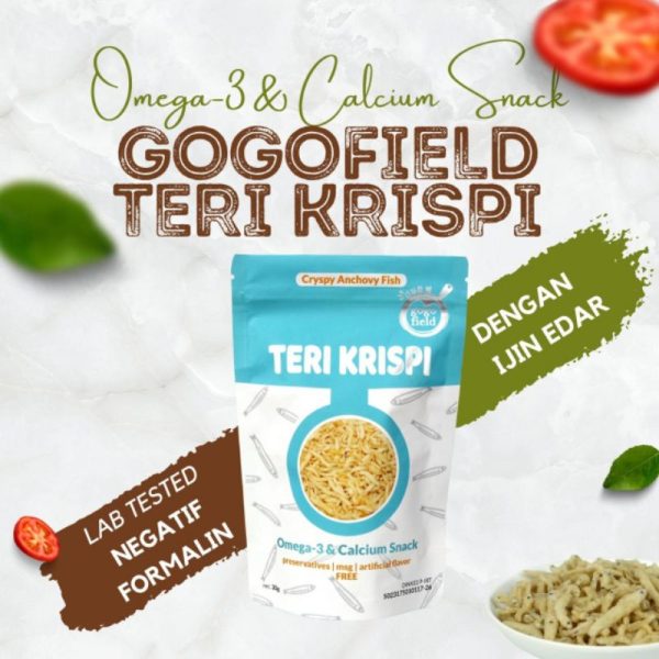 Gogo Field Teri krispi mpasi anak non MSG Teri crispy non MSG Teri Kremes Gogo field tempeh