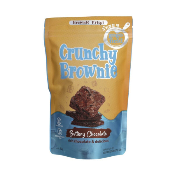 Gogofield Crunchy Brownie Buttery Chocolate 50gr / Brownies Krispi Gluten Free