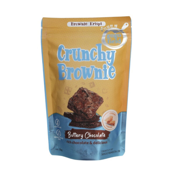 Gogofield Crunchy Brownie Buttery Chocolate 50gr / Brownies Krispi Gluten Free