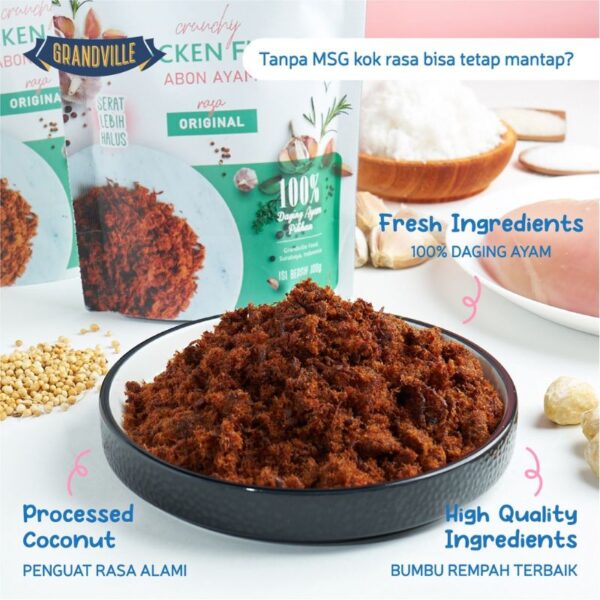 Grandville Abon Sapi Crunchy 100gr Grandville Abon Ayam Crunchy 100gr gimi nori