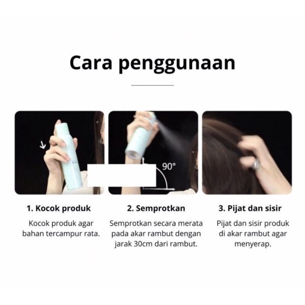 Hair Spray Oil Control Fluffy Hair Dry Shampoo 150 ML Semprotan Rambut Kering
