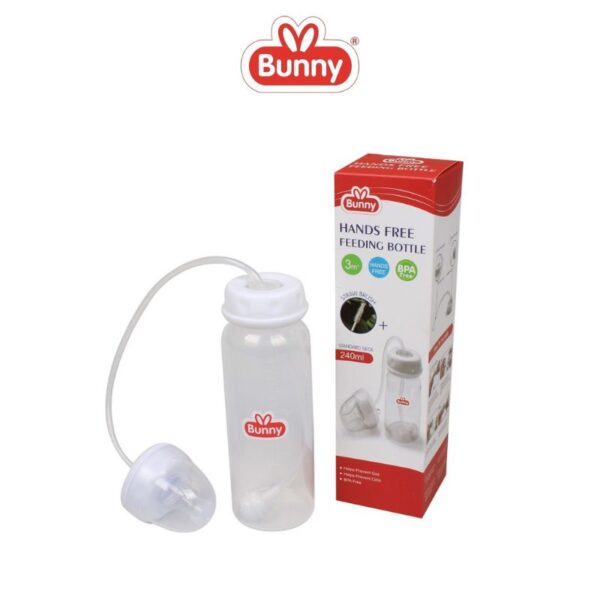 Handsfree Bottle Bunny Feeding Bottle Hands Free 240ml ADB-2416 like Podee Handsfree bottle