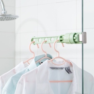 Hanger Baju Pintu Jendela Dapat Dijepit Gantungan Baju Hemat Tempat JY5H