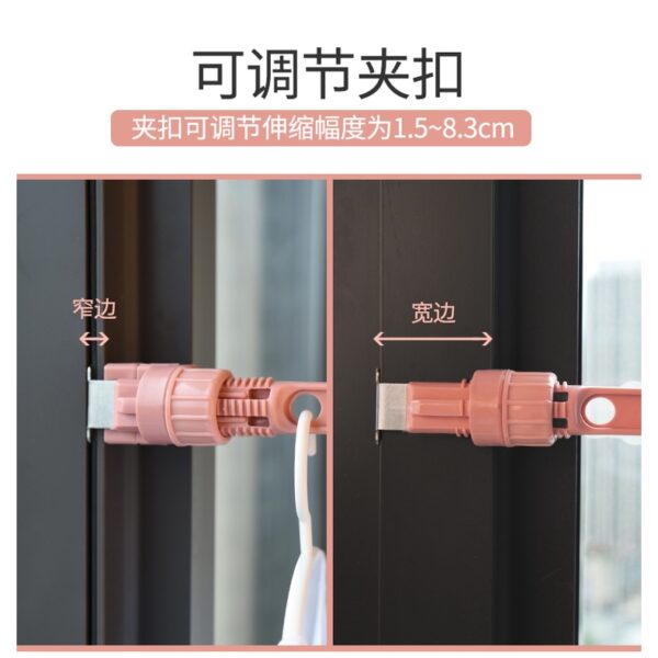 Hanger Baju Pintu Jendela Dapat Dijepit Gantungan Baju Hemat Tempat JY5H