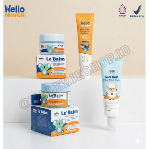 Hello Navan skincare anak diaper cream rash cream sunscreen arnica balm