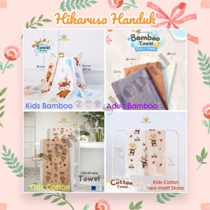 Hikarusa Bamboo towel Handuk towel Cottons piles Hikarusa Handuk anak