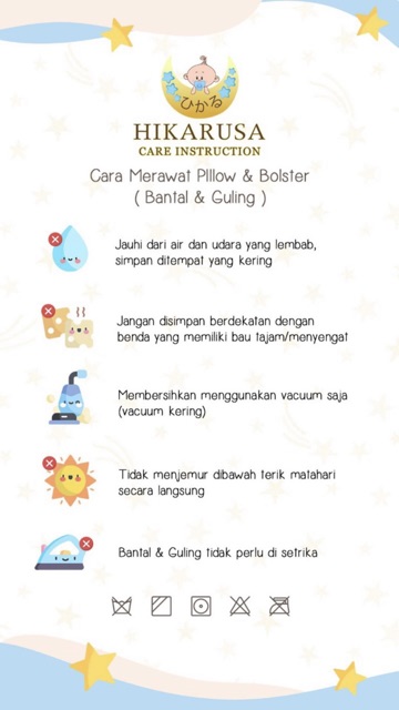 HIKARUSA BANTAL WINTER BAYI BANTAL KEPALA TENCEL HIKARU