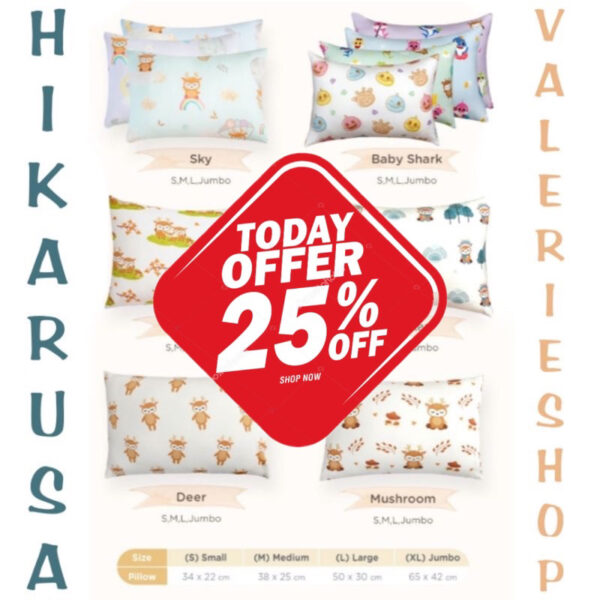 HIKARUSA BANTAL WINTER BAYI BANTAL KEPALA TENCEL HIKARU
