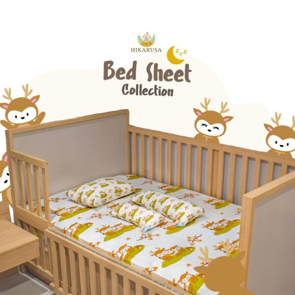 HIKARUSA BED SHEET HIKARU SPREI KASUR BAYI 90X200X30CM 120X200X30CM
