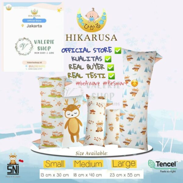 HIKARUSA GULING HIKARU CUDDLE PILLOW BUDDY TENCEL bantal bayi GULING hikarusa baby shark babyshark
