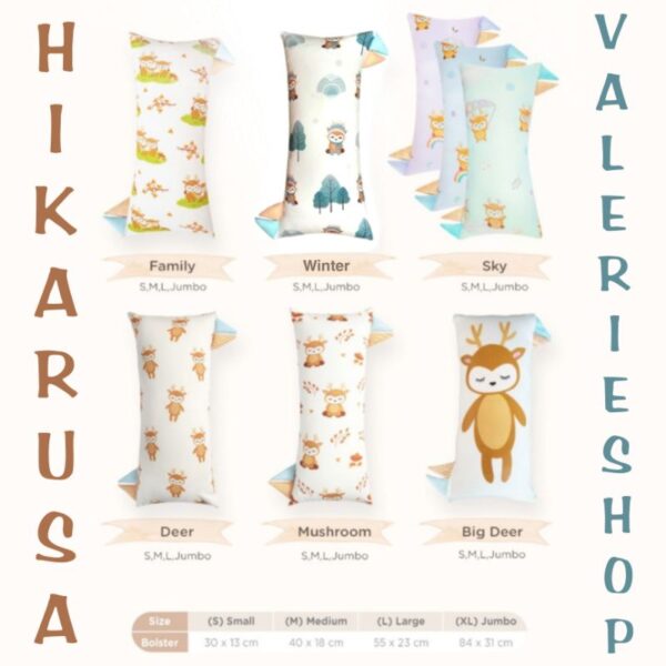 HIKARUSA GULING HIKARU CUDDLE PILLOW BUDDY TENCEL bantal bayi GULING hikarusa baby shark babyshark