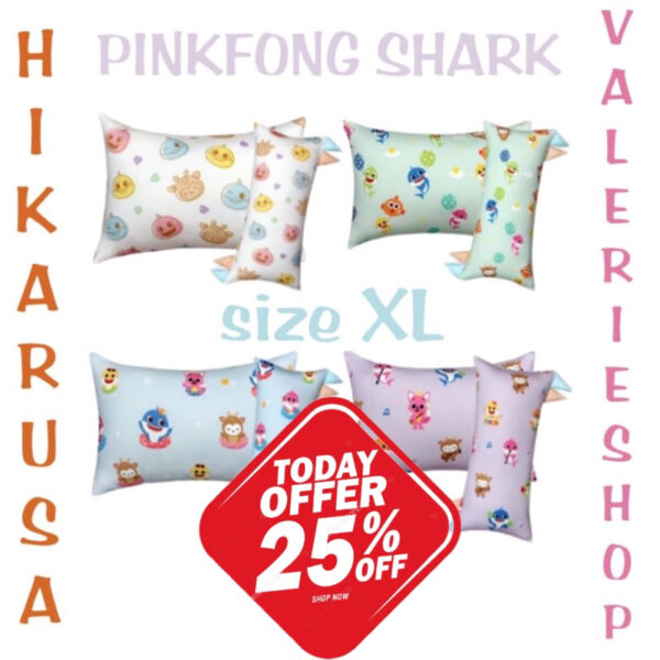 HIKARUSA X BABY SHARK BANTAL XL GULING JUMBO SKY DEER HIKARUSA BABYSHARK HIKARU PINKFONG PINK FONG