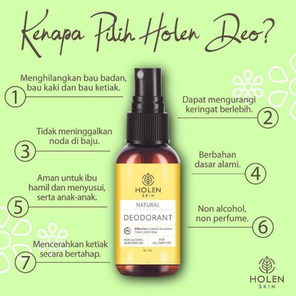 HOLEN DEO - TEODEE SPRAY 100ml - PEMUTIH. PENGHILANG BULU KETIAK & BAU BADAN teodeo