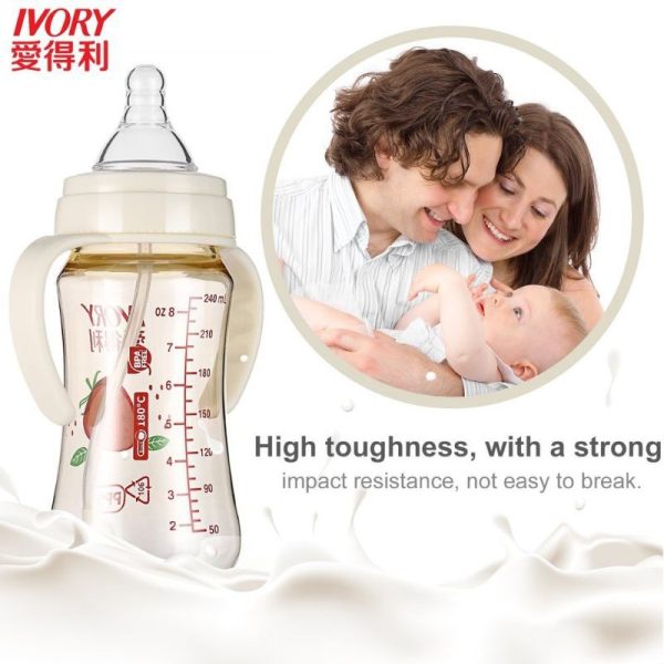 Ivory Botol PPSU 240ml botol susu anak botol susu bayi 2in1