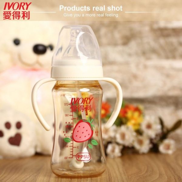 Ivory Botol PPSU 240ml botol susu anak botol susu bayi 2in1