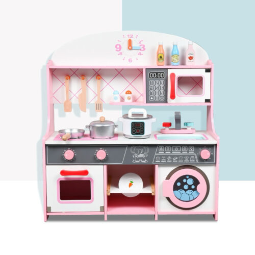 JAPANESE PINK WOODEN KITCHEN - WOODEN TOYS