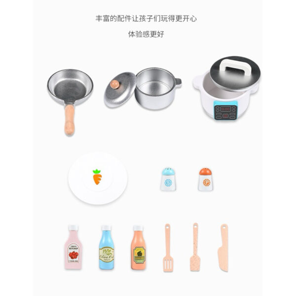 JAPANESE PINK WOODEN KITCHEN - WOODEN TOYS