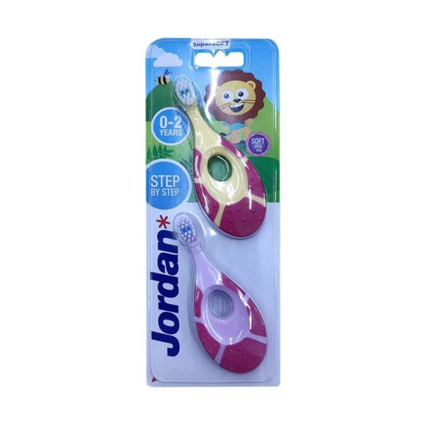 Jordan Baby Toothbrush Girl Sikat Gigi Bayi Step 1 step 2 step 3