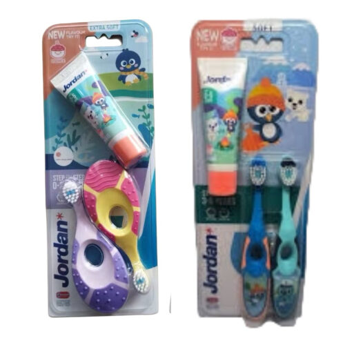 Jordan Baby Toothbrush Girl Sikat Gigi Bayi Step 1 step 2 step 3