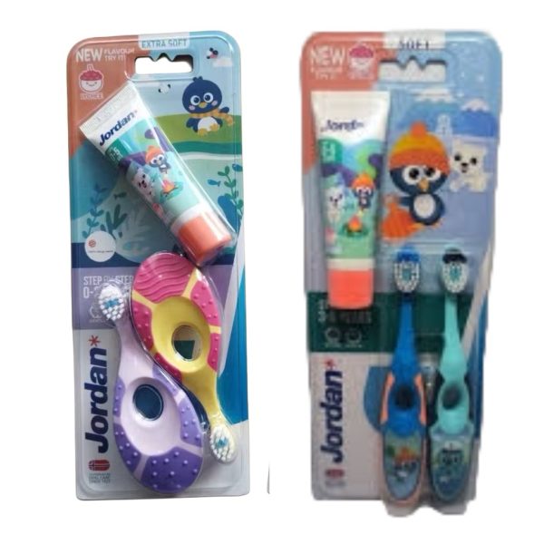 Jordan Baby Toothbrush Girl Sikat Gigi Bayi Step 1 step 2 step 3