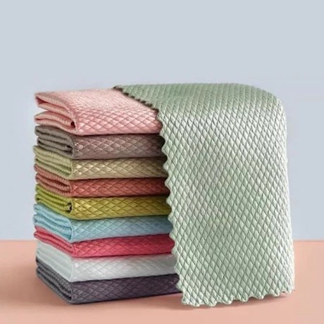 Kain Lap Kaca Mobil  Kain Lap Piring Dapur Hand Towel  Kain Lap Scale Fish Anti Minyak Serbaguna Anti lengket lap serbaguna scale fish original