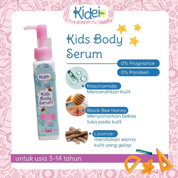 KIDEI Kids Body Serum 100ml non fragrance / Serum Pencerah Kulit Tubuh Anak