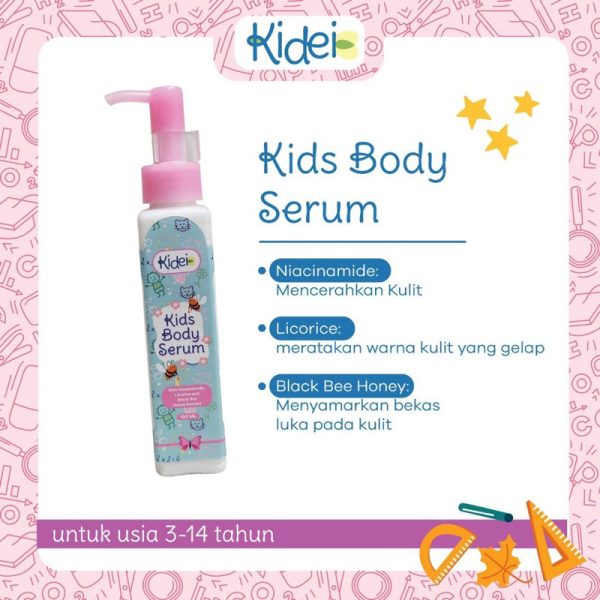 KIDEI Kids Body Serum 100ml non fragrance / Serum Pencerah Kulit Tubuh Anak