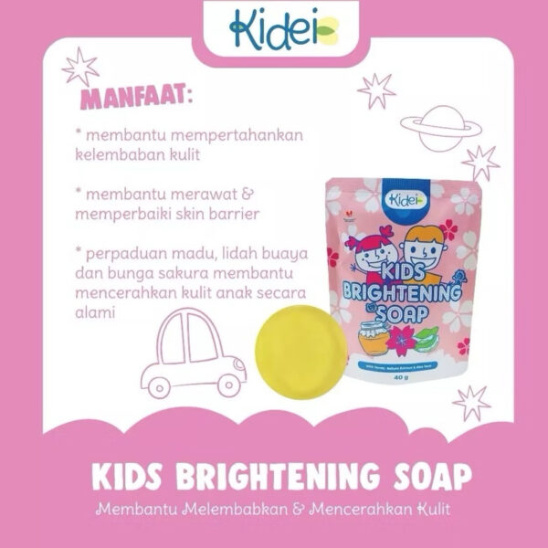 Kidei Kids Brightening Soap 40gr Bar Soap Sabun Batangan
