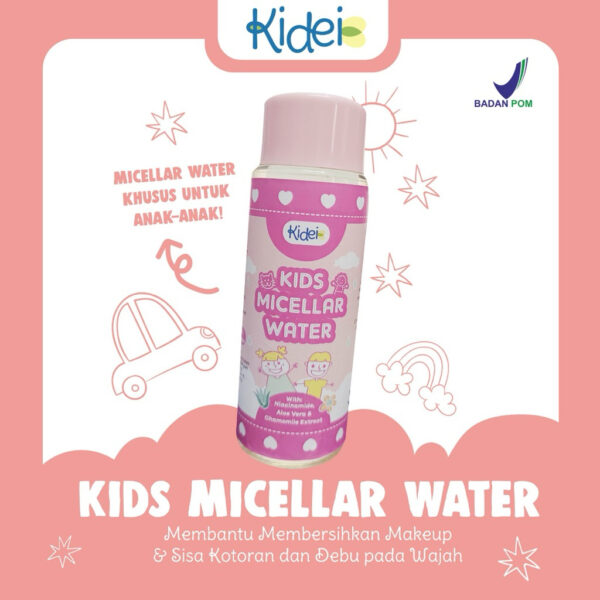 KIDEI Kids Micellar Water 100ml - Micelar Water Khusus Untuk Anak Kulit Sesitive