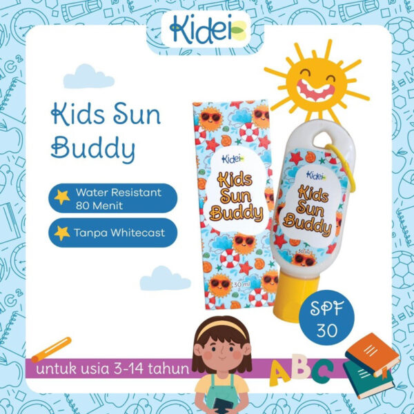 KIDEI Kids Sun Buddy Sunscreen Wajah Dan Badan Anak 30ml - Hybrid Sunscreen