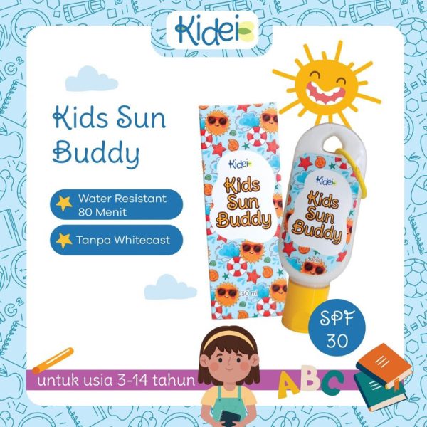 KIDEI Kids Sun Buddy Sunscreen Wajah Dan Badan Anak 30ml - Hybrid Sunscreen