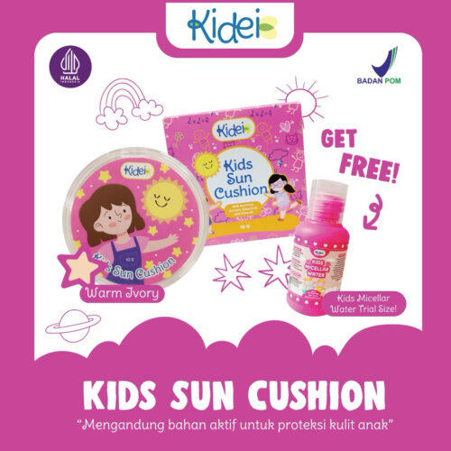Kidei Kids Sun Cushion 10g - Cushion Foundation Bedak Anak Dengan UV Filter