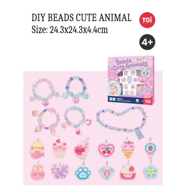 KKV- DIY Beads - Fantasy Castle - Cute Animal - Rainbow Park - Colorful candy Land 3in1 Beauty set
