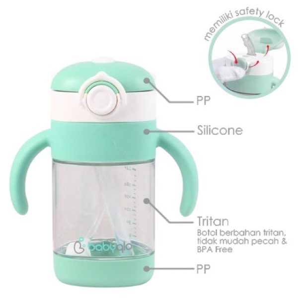 Koala Baby Straw Cup With Handle BQ 7004  b box tritan sippy cup babyqlo